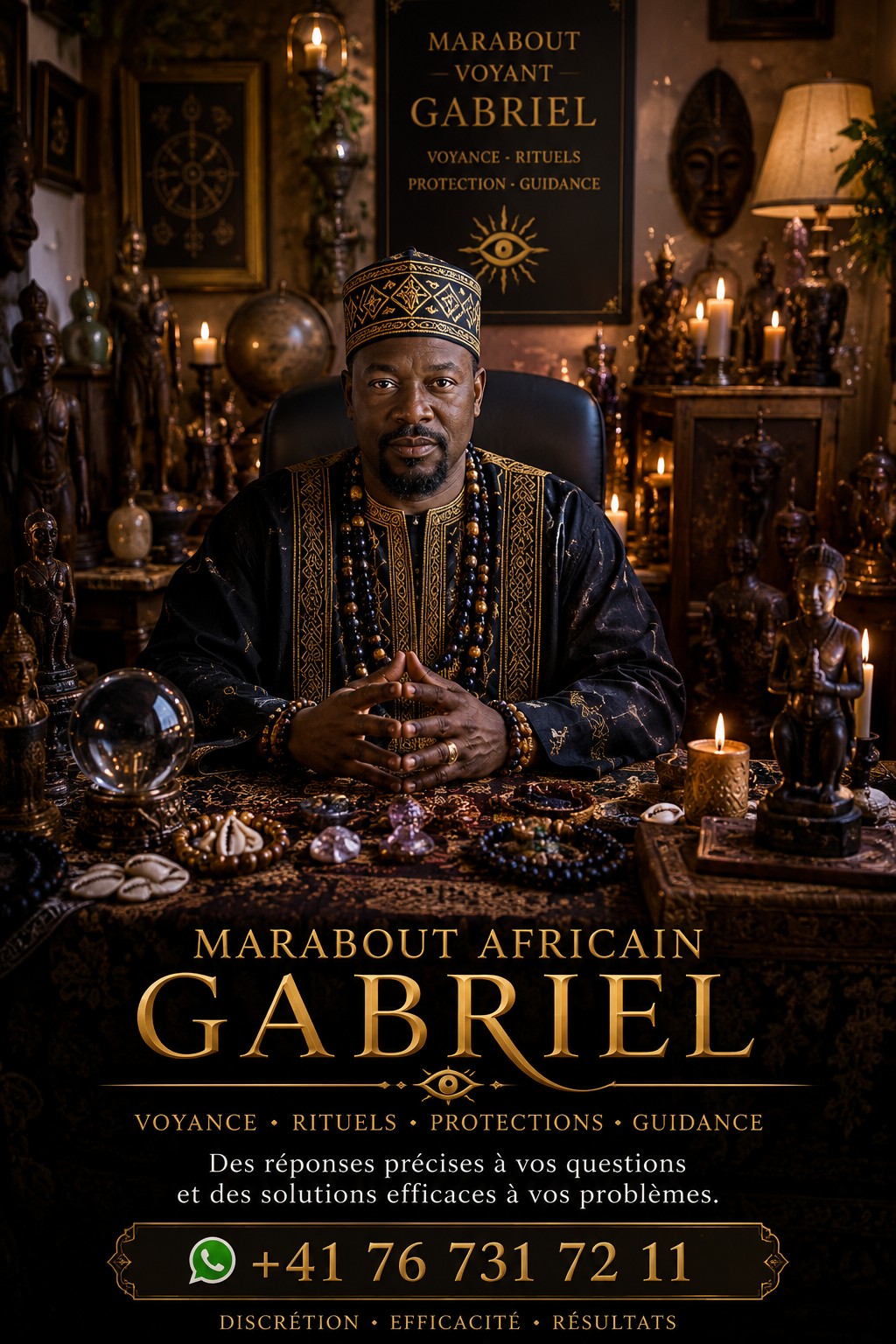 Portrait du Marabout Voyant Gabriel